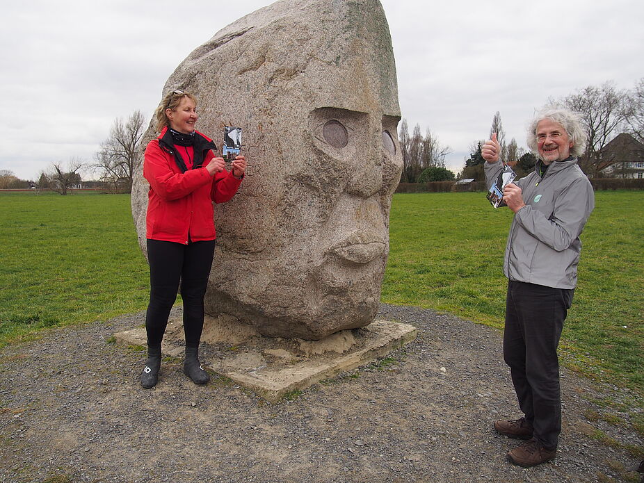 Zur Beuys-Tour gibt es einen Flyer. Los geht's!